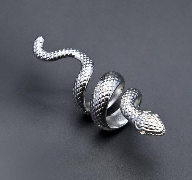 Snake Ring w/ Diamond Eyes