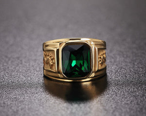 Dragon Pattern Ruby Ring